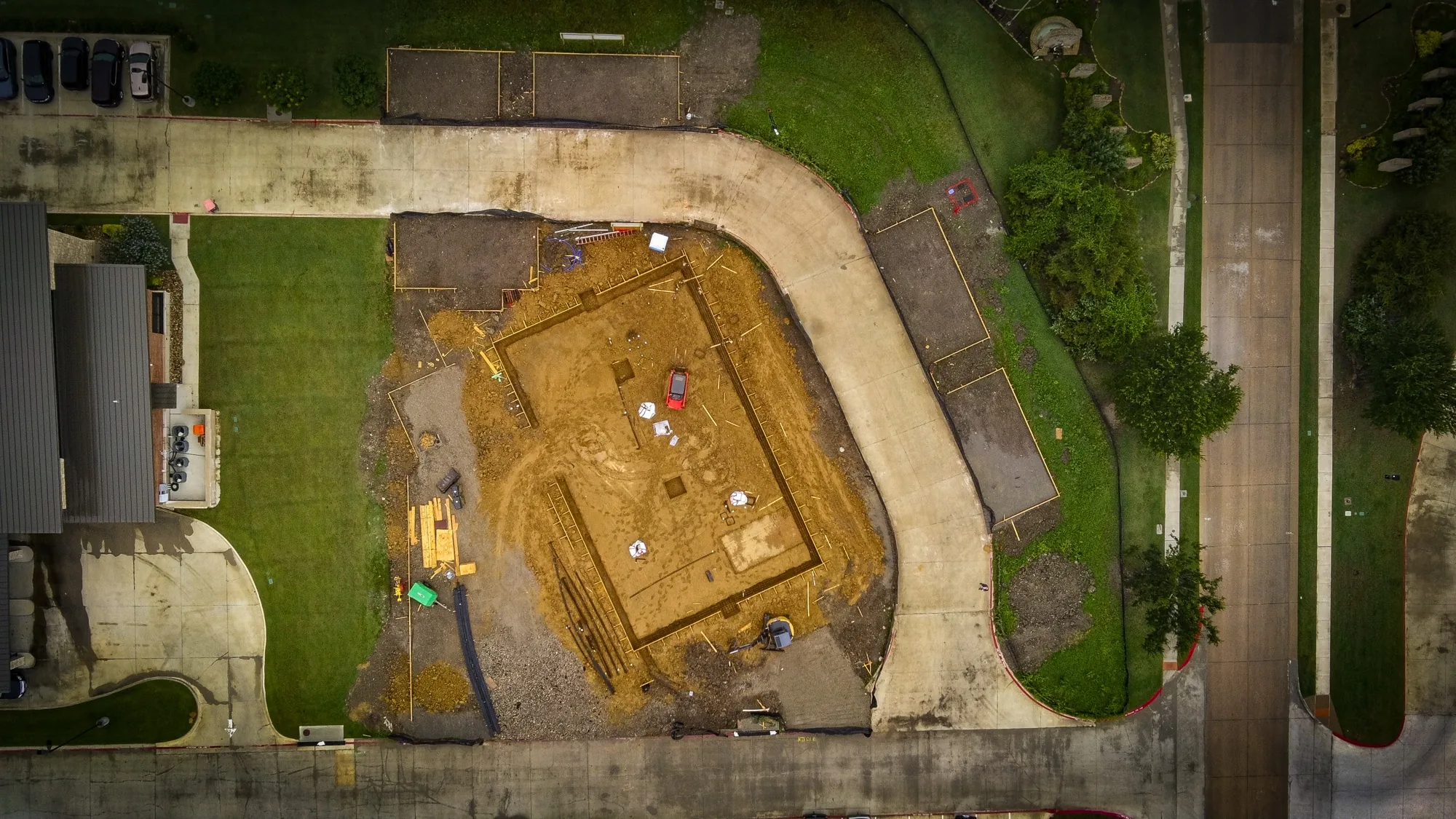 The footprint is set. Integrity 1st Car Pros Anna, TX construction progress